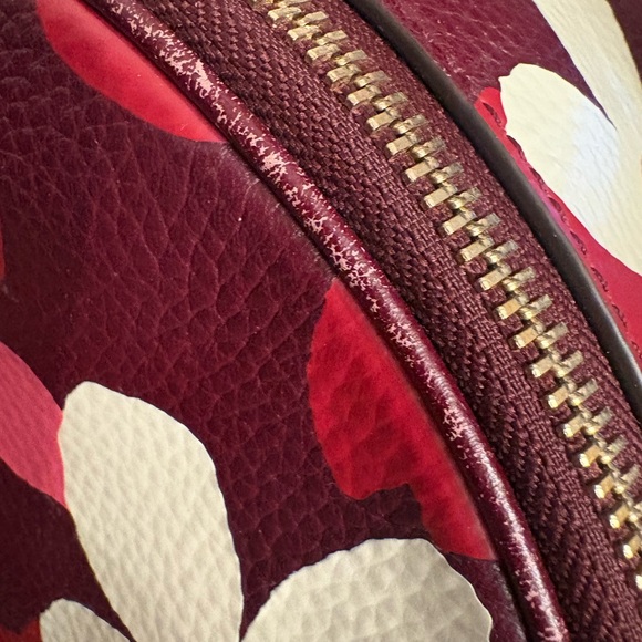 Kate Spade Burgundy and Cream Floral Backpack - Picture 6 of 13
